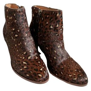 Leopard Print Ankle Boots